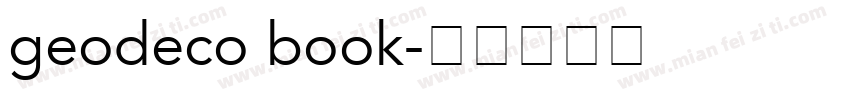 geodeco book字体转换